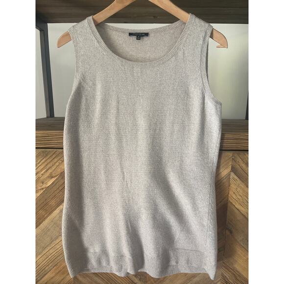 Lafayette 148 Wool Blend Tank Shimmering Metallic Layering Piece Size Medium - Picture 1 of 7
